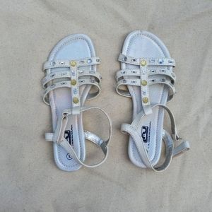 girls sandels new white size 3